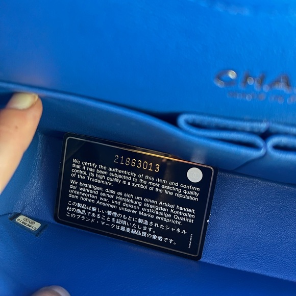 Chanel Electric Blue Medium Double Flap Bag - Picture 7 of 13